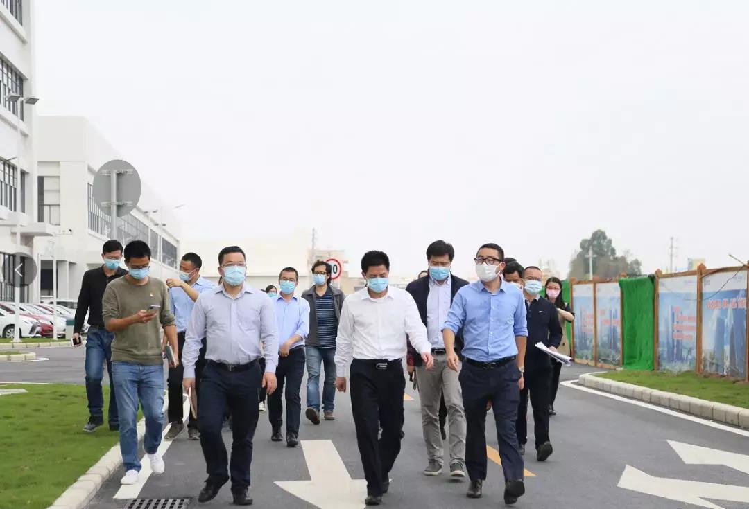 顺德区委副书记、区长彭聪恩一行调研星空环境顺德环保科技产业园