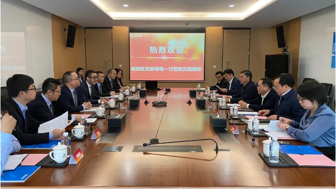高明区区委书记杨永泰一行到星空环境调研